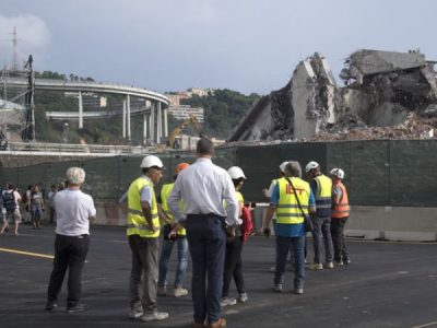 Nuovo viadotto a Genova, s’è lavorato anche a Ferragosto