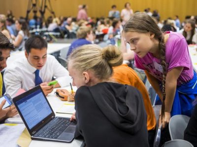 Attivisti Fridays for Future e Greta Thunberg a Losanna per Smile