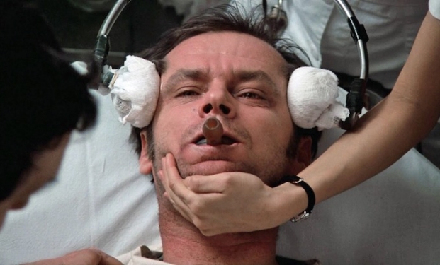 Immagine tratta dal film "Qualcuno volò sul nido del cuculo" con Jack Nicholson