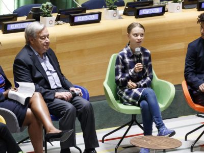 Ovazione al Palazzo di Vetro per Greta: noi giovani inarrestabili