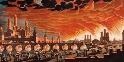 14 settembre 1812 Kutuzov fece incendiare Mosca...
