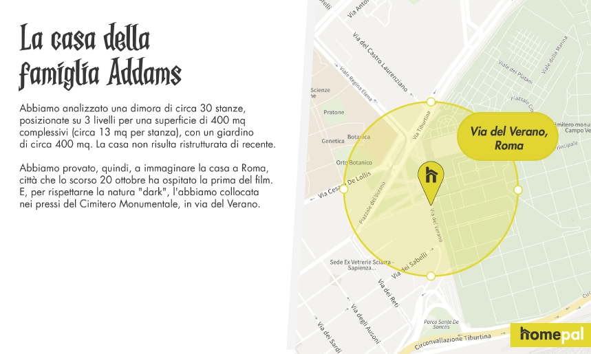 casa famiglia Addams