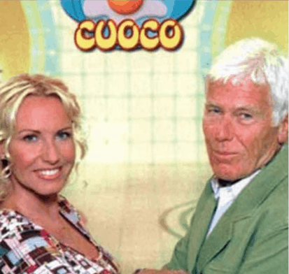 Antonella Clerici e Beppe Bigazzi in "La prova del cuoco"