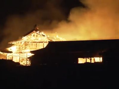 Distrutto dalle fiamme il castello di Okinawa, Patrimonio Unesco