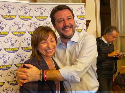 Umbria, centrodestra al 57,4 incorona Tesei presidente, centrosinistra scivola al 37,5