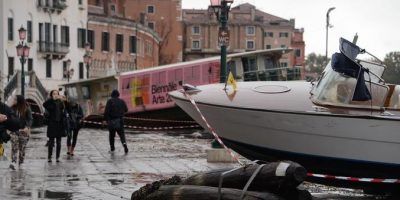 A Venezia l’acqua più alta degli ultimi 5...