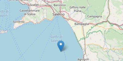 Scossa di terremoto 3.1 nel Golfo di Salerno se...