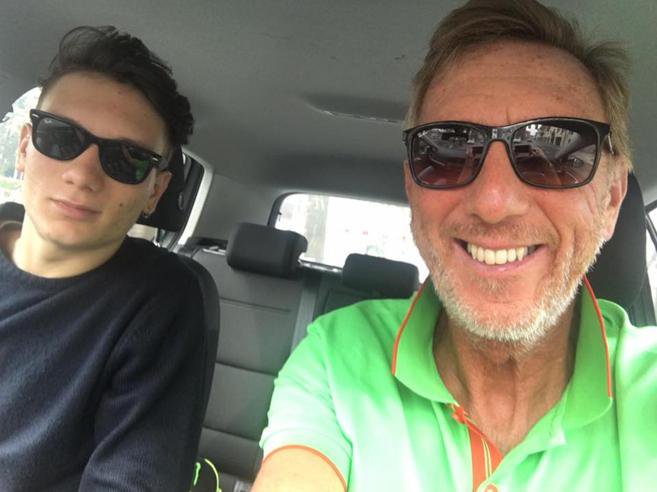 Manuel Bortuzzo con il padre Franco