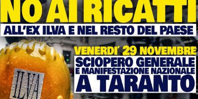 La manifestazione di Taranto per chiudere lR...