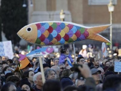 Movimento delle Sardine, primo incontro a Roma dei coordinatori territoriali