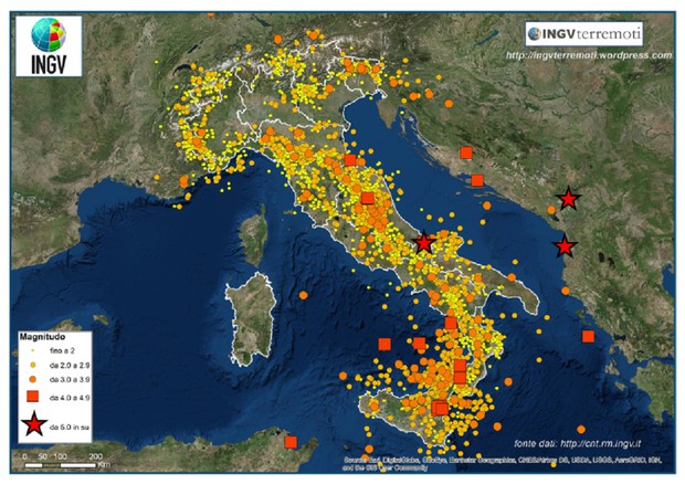 terremoti ingv italia
