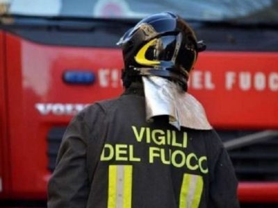 Genova, incendio nel cantiere del nuovo ponte