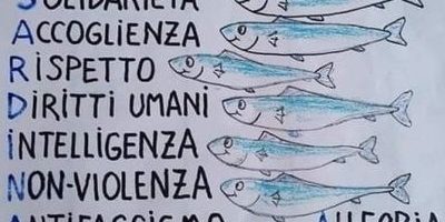 Manifestazione delle “sardine” in p...