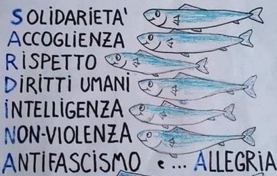 Manifestazione delle “sardine” in piazza a Taranto