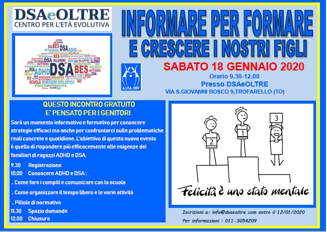 dsa e oltre 18 gennaio