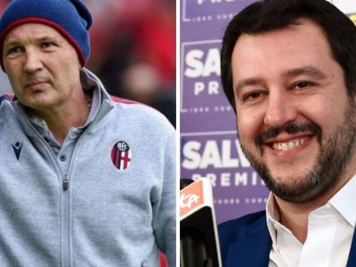 Sinisa Mihajlovic tifa per Matteo Salvini e Bergonzoni