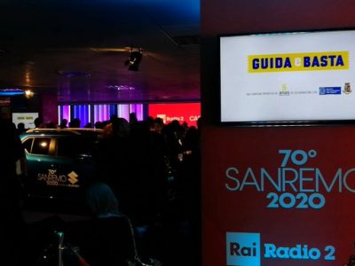 Gli artisti di Sanremo sostengono la campagna Anas ‘Guida e Basta’