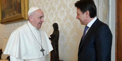 Il Papa ha incontrato il premier Giuseppe Conte