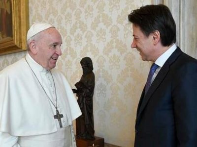Il Papa ha incontrato il premier Giuseppe Conte
