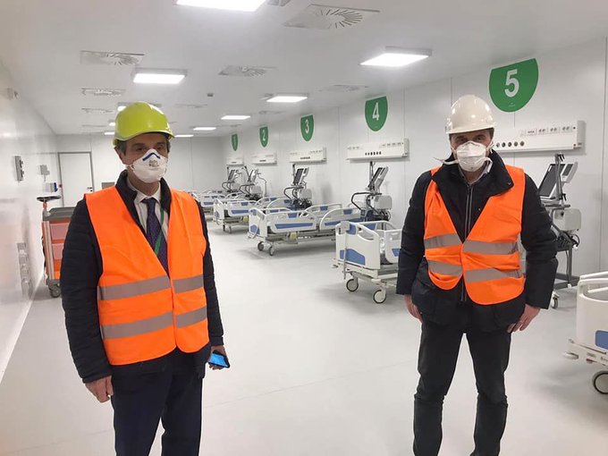 inaugurato ospedale Fiera Milano