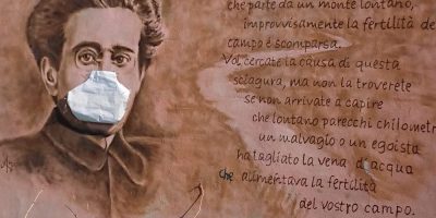 Anche Antonio Gramsci con la mascherina, l̵...