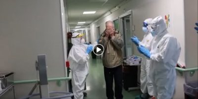 Video: ovazione di medici e infermieri per Fili...