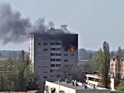 Vasto incendio nel Bolognese