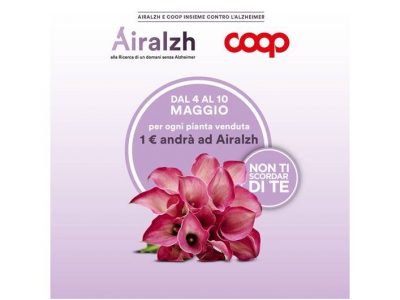 Airalzh e Coop insieme per la ricerca in occasione della Festa della Mamma