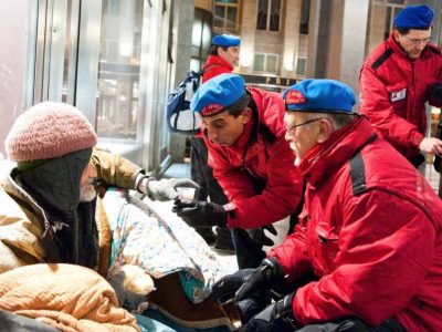 Presidio dei senzatetto a Torino dopo la chiusura del sito di piazza d’Armi