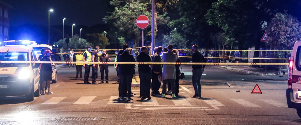 Roma investito striscie