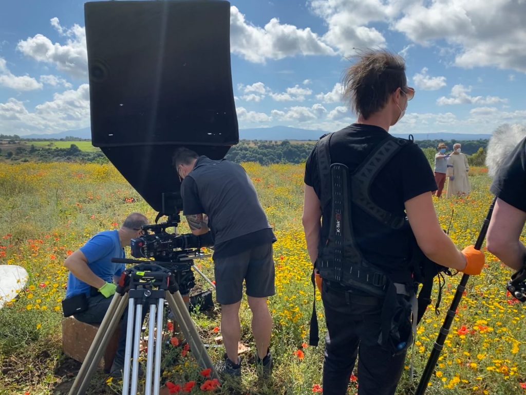 set cinematografico coronavirus