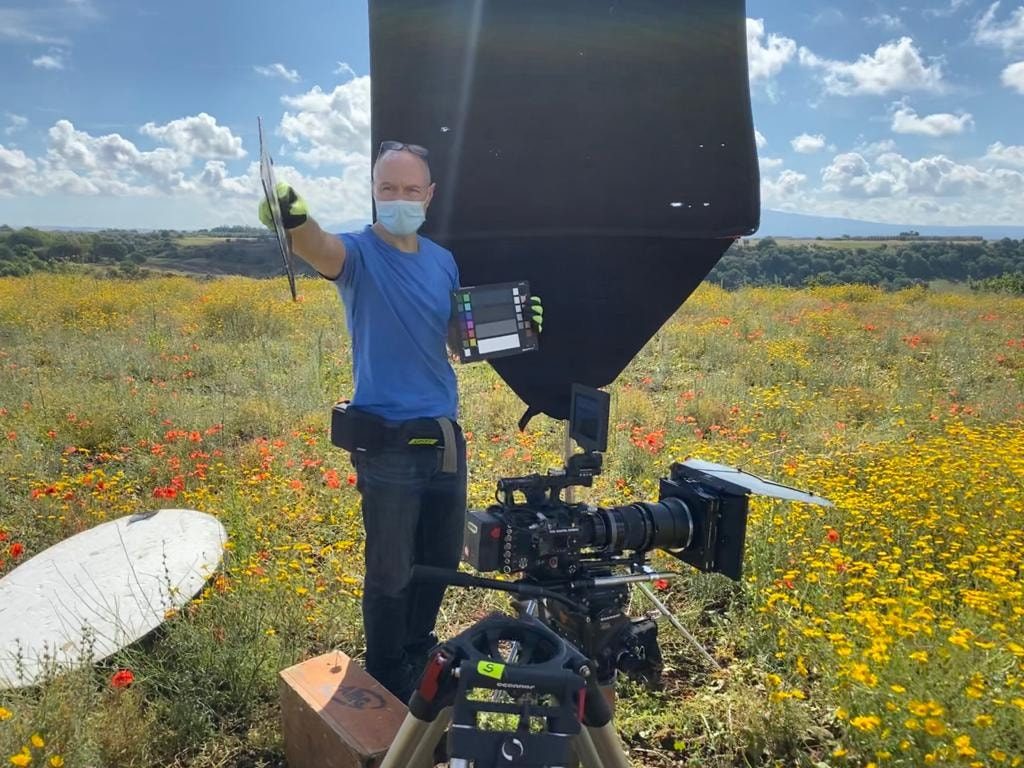 set cinematografico coronavirus