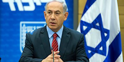 Manifestazione di contestatori del premier Neta...