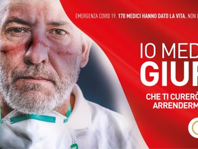 “Io medico giuro”, al via la campagna in omaggio ai medici impegnati contro il Covid-19