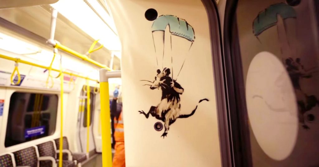 banksy metro londra