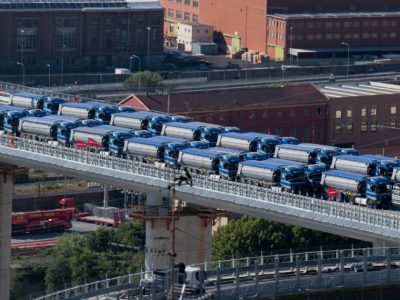 Ultime fasi del collaudo del ponte di Genova, il presidente Toti “Ci siamo”