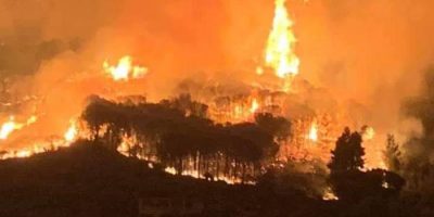 Un incendio di grandi dimensioni è divampato vi...