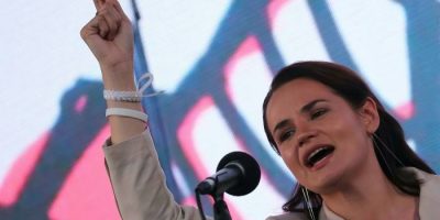 Svetlana Tikhanovskaya ex candidata alle presid...