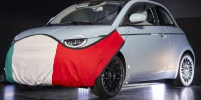 Mascherina tricolore per la Nuova 500 presentat...