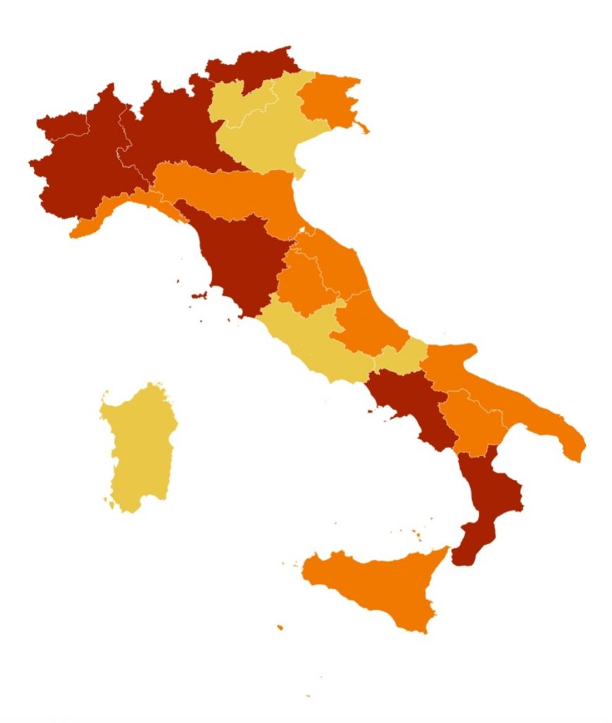 campania toscana zona rossa