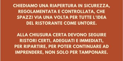 Ambasciatori del Gusto scrivono a Conte: tutela...