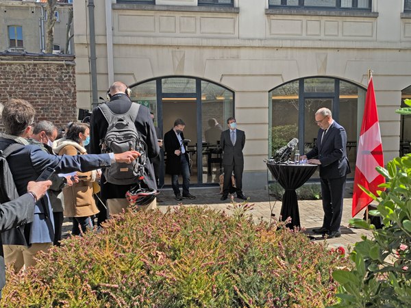 Il presidente della Confederazione Svizzera Guy Parmelin