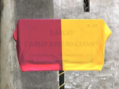 Figuraccia a Roma: nome sbagliato sulla targa dedicata a Ciampi