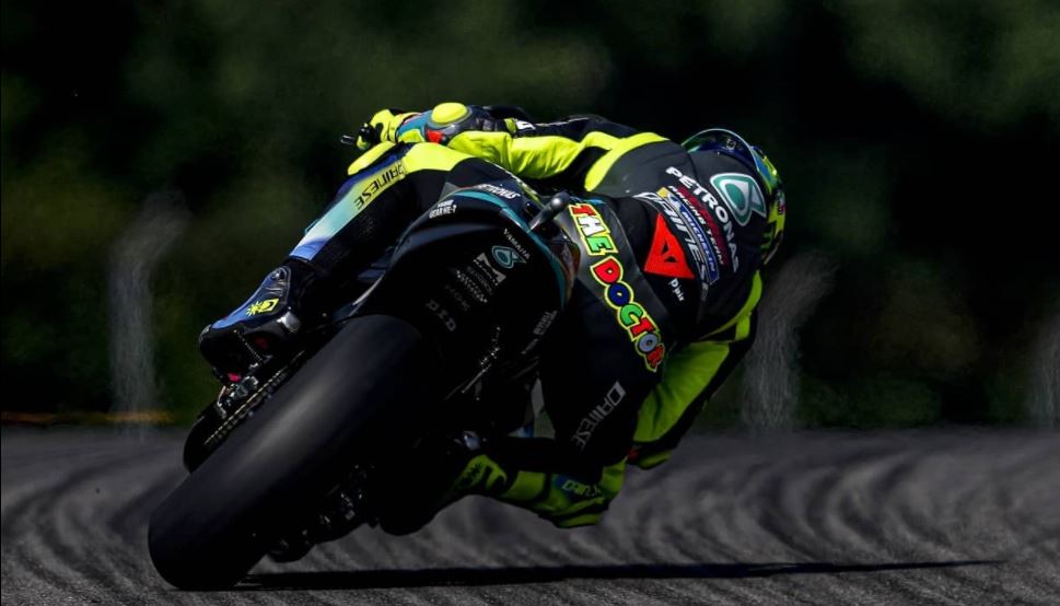 Valentino Rossi in sella alla Yamaha