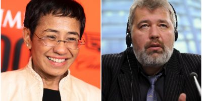 Il Nobel per la Pace ai giornalisti Maria Ressa...