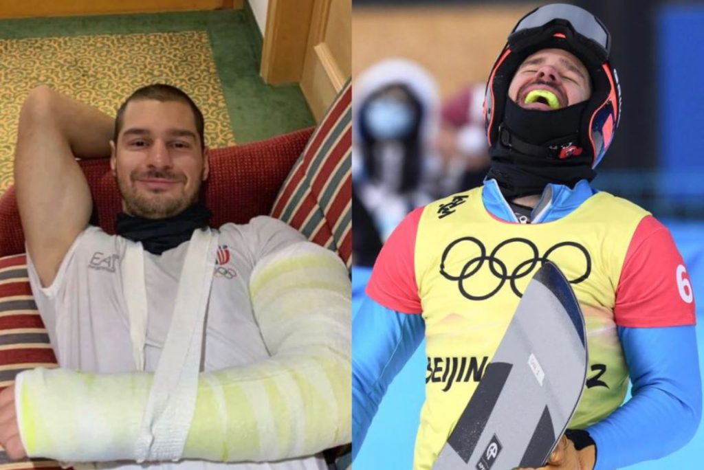 Il confronto tra Omar Visintin a dicembre 2021 e oggi 10 febbraio 2022