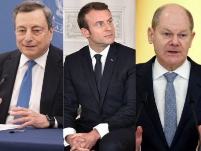 Ucraina: Draghi, Macron e Scholz a Kiev per incontrare Zelensky