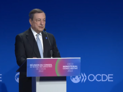 Draghi all’Ocse: “Sbloccare i porti ucraini per scongiurare una crisi alimentare”