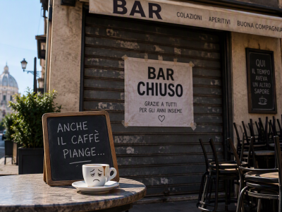 La grande crisi dei bar italiani: ne chiudono 11 ogni giorno